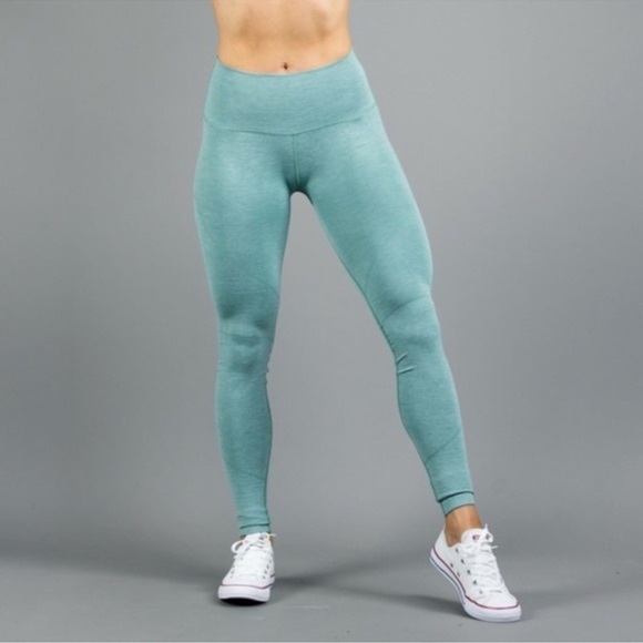 Alphalete OG Revival Leggings Sage Green Color Size Small Women’s High Waisted - Picture 1 of 11